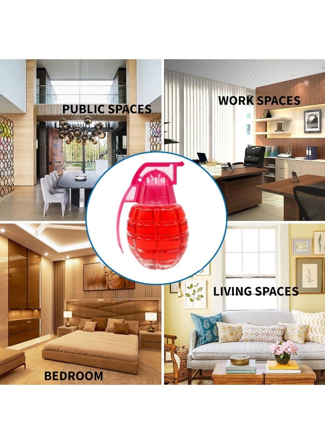 ان جي معطر جو للسيارة بتصميم قنبلة يدوية من NG، برائحة الفراولة، يدوم طويلاً للتحكم بالروائح، تصميم مقاوم للتسرب ومناسب لجميع الأحوال الجوية، يمكن وضعه على لوحة القيادة وحامل الأكواب، مناسب للسيارة والمنزل والمكتب وأماكن المعيشة - 794-519 - Image 4